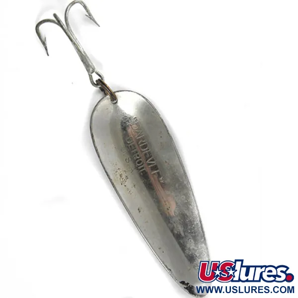 Eppinger Dardevle, czarny/biały/nikiel, 28 g błystka wahadłowa #0813