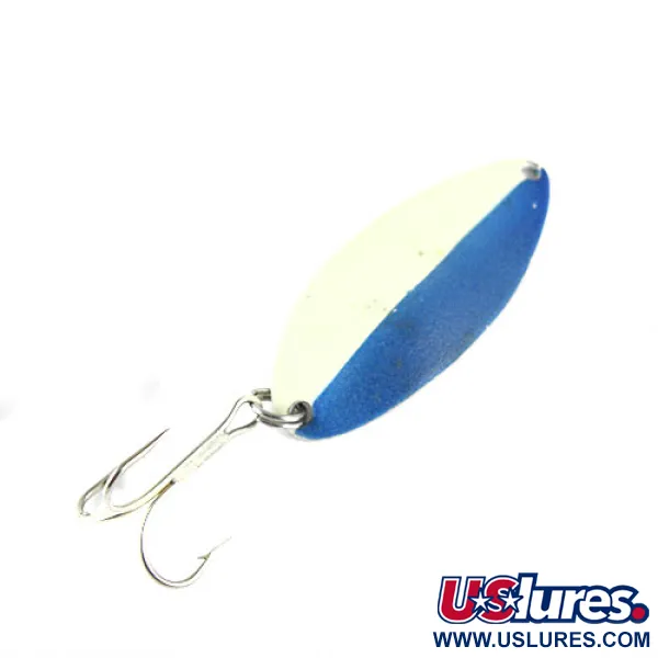 Seneca Little Cleo (Hula Girl, świeci w ciemności), Błyszczący biało/niebieski, 14 g błystka wahadłowa #0825