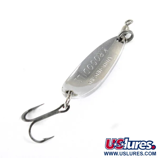 Luhr Jensen Krocodile, nikiel/niebieski, 9 g błystka wahadłowa #0872