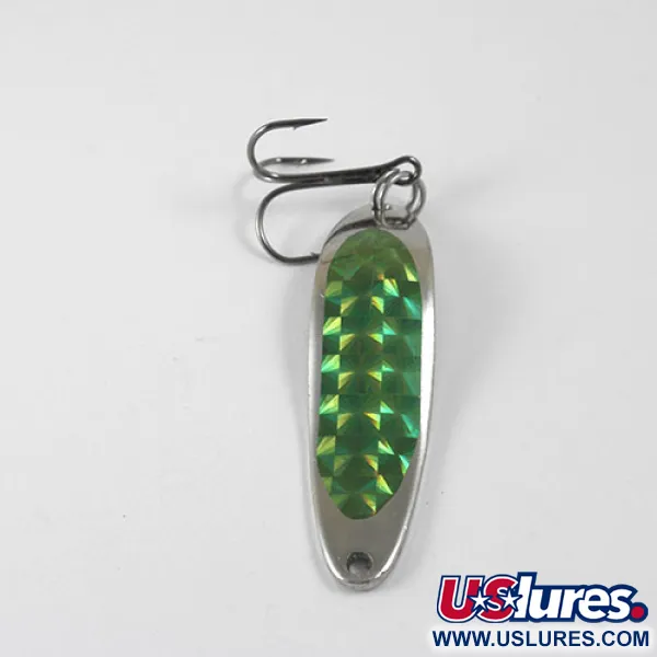 Eppinger Dardevle Cop-E-Cat 7300, nikiel/zielony, 10 g błystka wahadłowa #0874