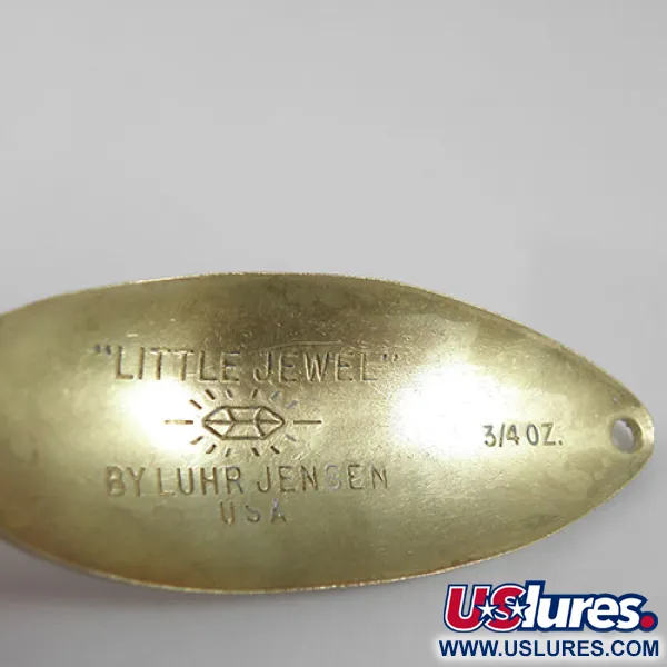  Luhr Jensen Little Jewel, mosiądz/niebieski, 21 g błystka wahadłowa #0910