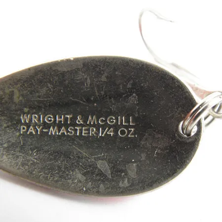 Wright & McGill Pay-Master, czerwony/biały/nikiel, 7 g błystka wahadłowa #0941