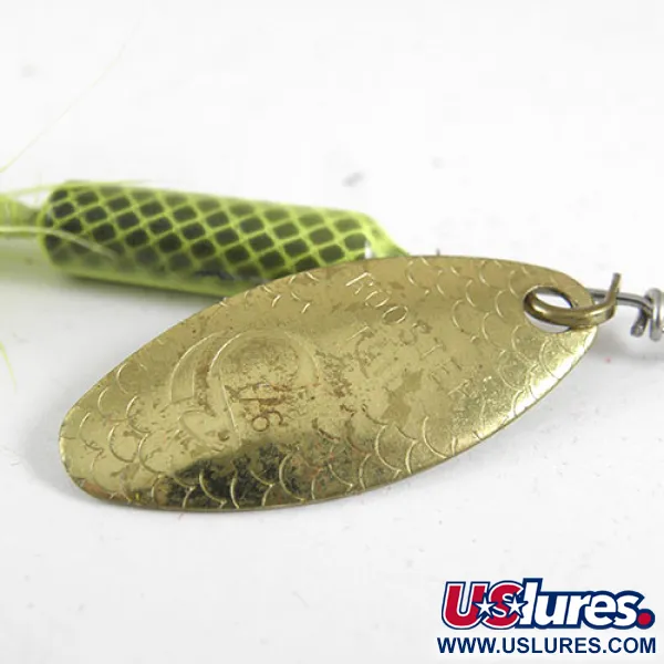 Yakima Bait Worden’s Original Rooster Tail, neonowa zieleń/mosiądz, 7 g błystka obrotowa #0979