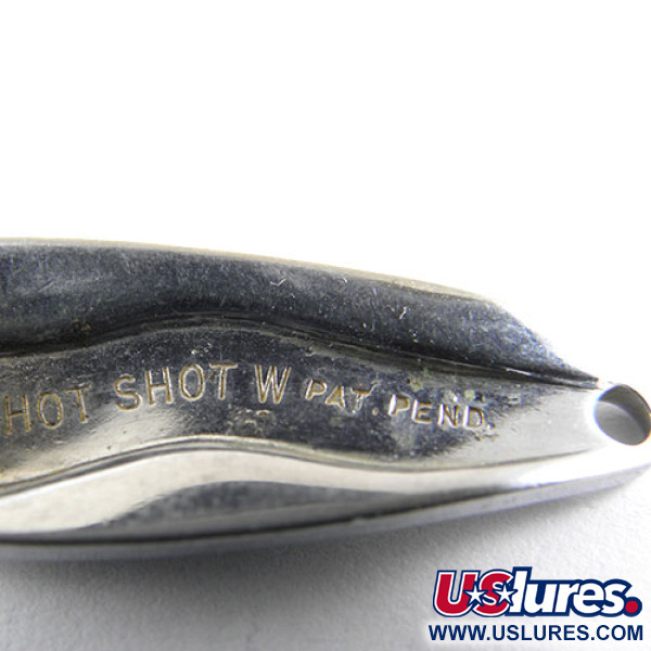 Luhr Jensen Hot Shot W, nikiel/czarny, 4,5 g błystka wahadłowa #1055