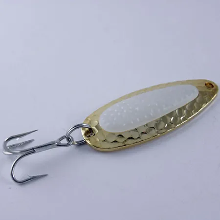 Blue Fox Pixee (świeci w ciemności), złoty/biały (świecące w ciemności), 14 g błystka wahadłowa #1111