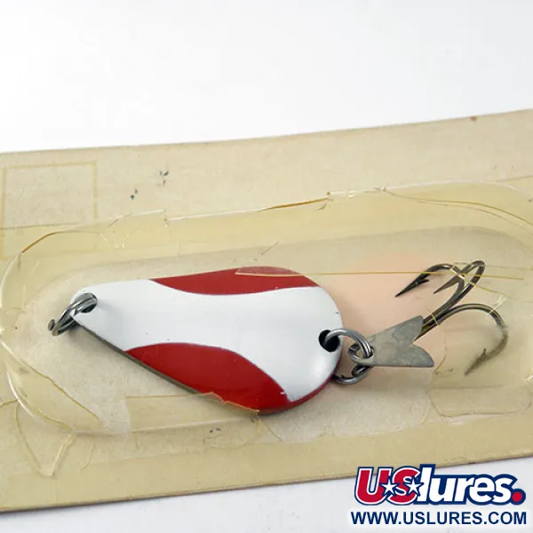 Acme K.O. Wobbler, czerwony/biały/nikiel, 14 g błystka wahadłowa #1160