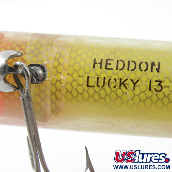  popper Heddon Lucky 13, żółty/czerwony/zielony, 19 g wobler #1184