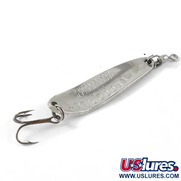 Luhr Jensen Krocodile DIE #3, nikiel/zielony, 14 g błystka wahadłowa #1197