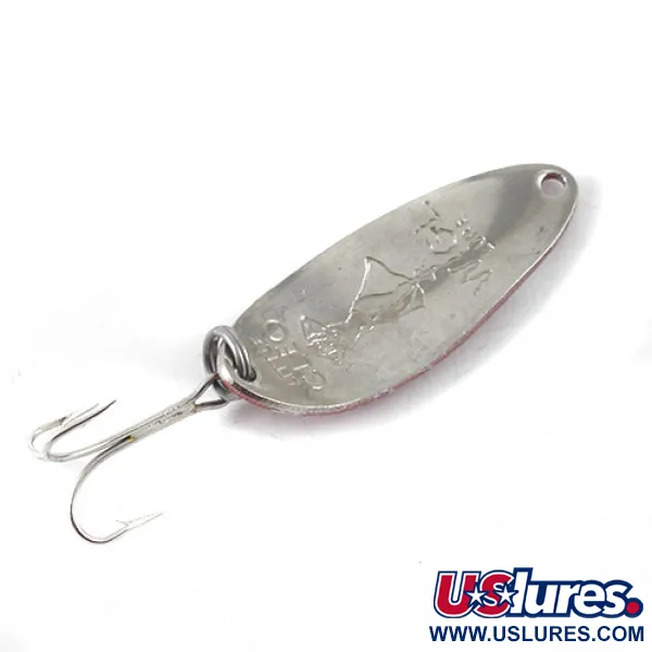 Seneca Little Cleo (Hula Girl), czerwony/biały/nikiel, 10 g błystka wahadłowa #1198