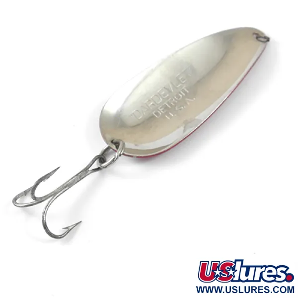 Eppinger Dardevle Dardevlet, czerwony/biały/nikiel, 21 g błystka wahadłowa #1252