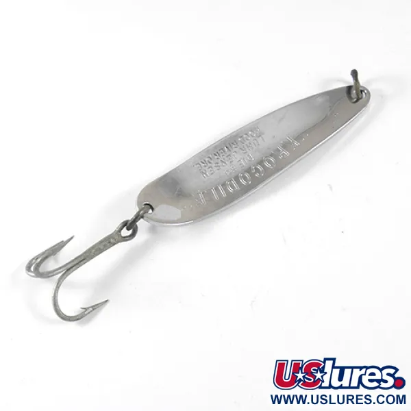 Luhr Jensen Krocodile DIE #4, nikiel, 14 g błystka wahadłowa #1333