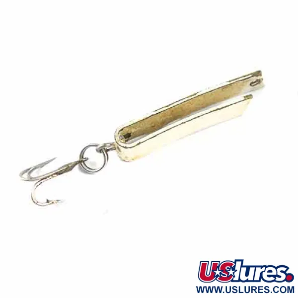 South Bend Super-Duper 502, biały/mosiądz, 2,5 g błystka wahadłowa #1370