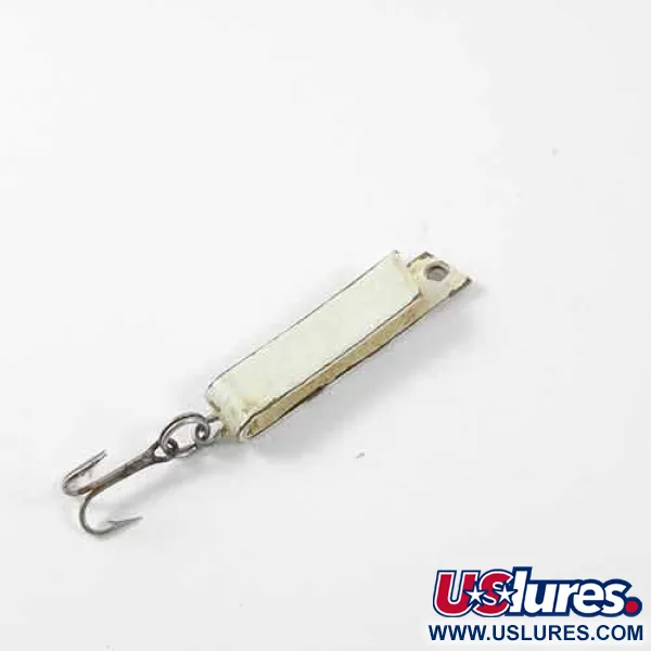 South Bend Super-Duper 502, biały/mosiądz, 2,5 g błystka wahadłowa #1370