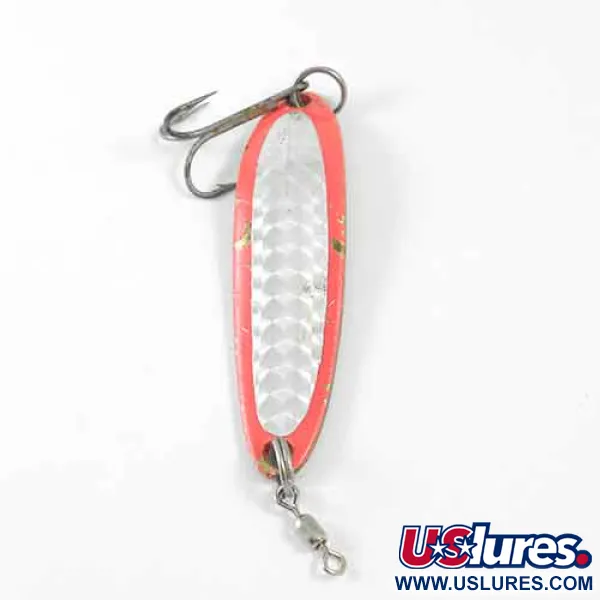 Luhr Jensen Krocodile DIE #3, pomarańczowy/hologram/mosiądz, 10 g błystka wahadłowa #1373