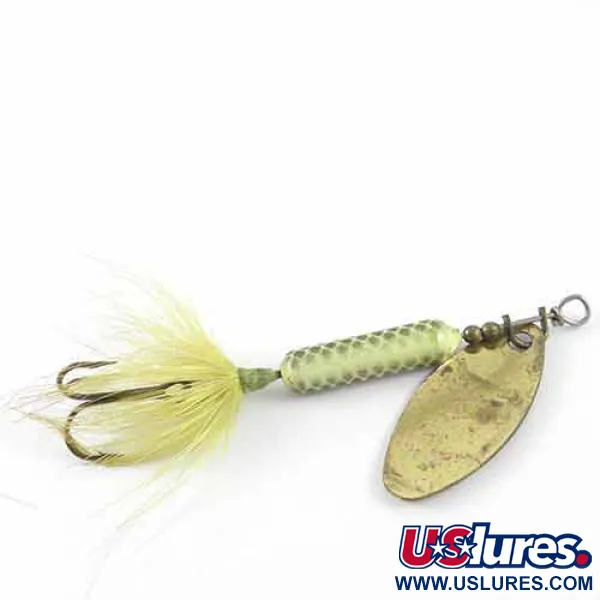 Yakima Bait Worden’s Original Rooster Tail, mosiądz/jasnozielony, 6 g błystka obrotowa #1386