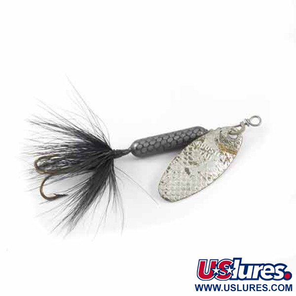 Yakima Bait Worden’s Original Rooster Tail 4, nikiel/czarny, 8 g błystka obrotowa #1392