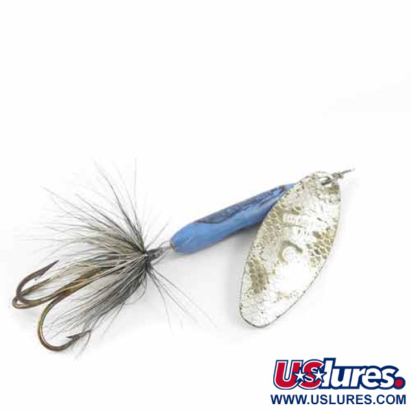 Yakima Bait Worden’s Original Rooster Tail 6, srebrny/niebieski, 15 g błystka obrotowa #1393