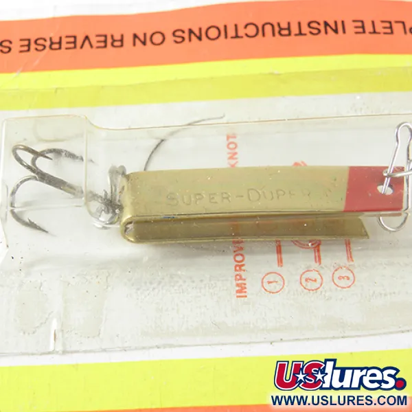 Luhr Jensen Super Duper 502, złoty/czerwony, 2,5 g błystka wahadłowa #1457