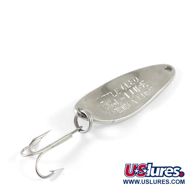 Seneca Little Cleo, nikiel/zielony, 7 g błystka wahadłowa #1485