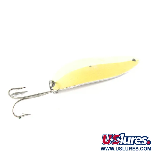 Seneca Little Cleo (Hula Girl, świeci w ciemności), biała/pomarańczowa/nikiel, Glow (świeci w ciemności), 10 g błystka wahadłowa #1488