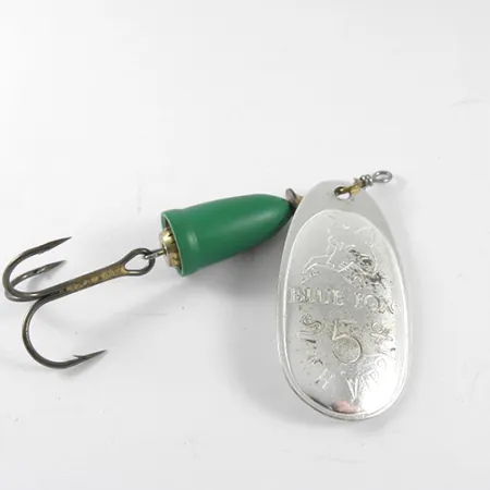 Blue Fox Super Vibrax 5, nikiel/zielony, 13 g błystka wahadłowa #1505