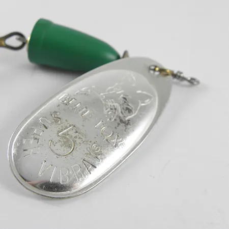 Blue Fox Super Vibrax 5, nikiel/zielony, 13 g błystka wahadłowa #1505