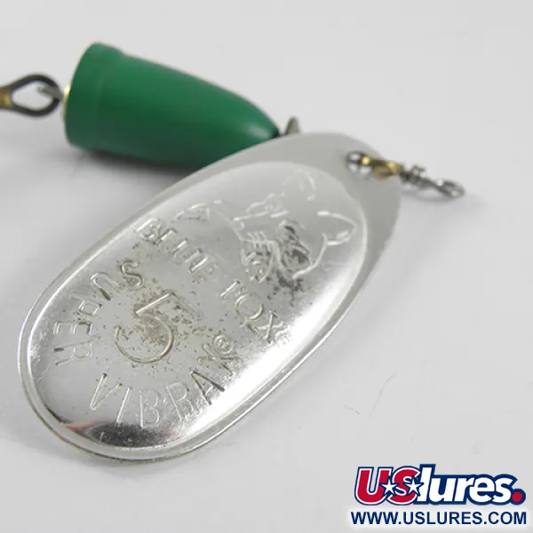  Blue Fox Super Vibrax 5, nikiel/zielony, 13 g błystka wahadłowa #1505