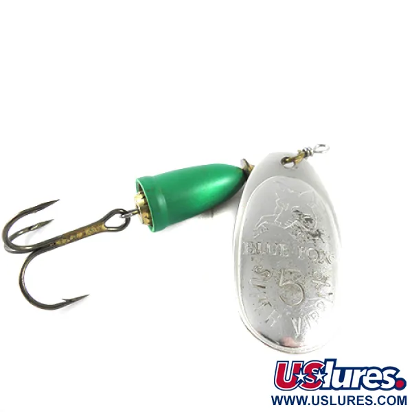  Blue Fox Super Vibrax 5, nikiel/zielony, 13 g błystka wahadłowa #1505