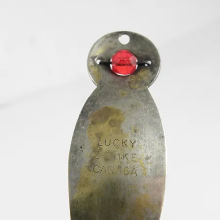 Lucky Strike, srebrny ze złoceniem, 12 g błystka wahadłowa #1527