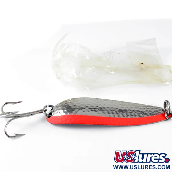 Luhr Jensen Krocodile, nikiel/pomarańczowy, 28 g błystka wahadłowa #1531