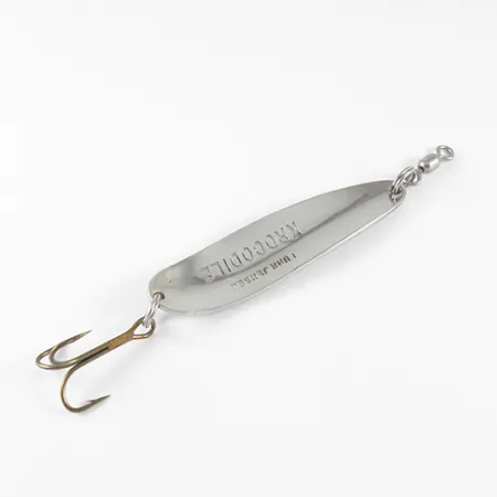 Luhr Jensen Krocodile, nikiel młotkowany/czerwony, 14 g błystka wahadłowa #1537