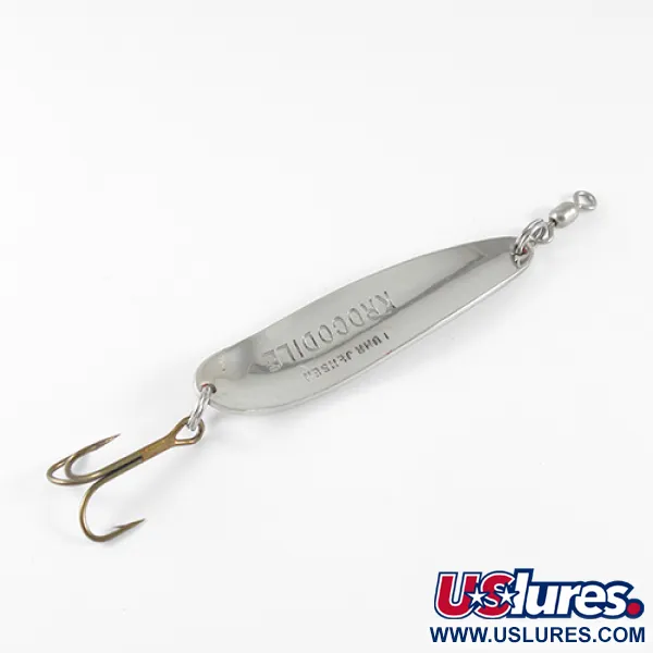 Luhr Jensen Krocodile, nikiel młotkowany/czerwony, 14 g błystka wahadłowa #1537