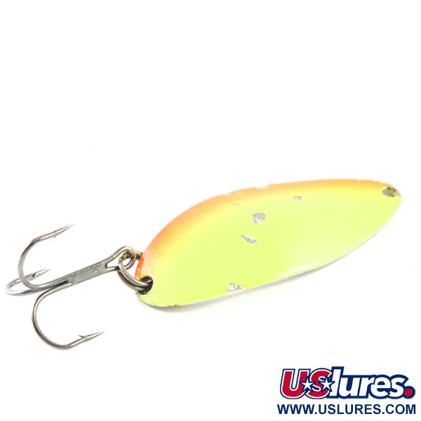 Seneca Little Cleo (Hula Girl), pomarańczowy/żółty/nikiel, 14 g błystka wahadłowa #1574