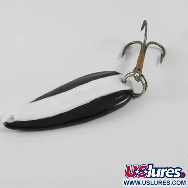 Eppinger Dardevle Spinnie, czarny/biały/nikiel, 9 g błystka wahadłowa #1585