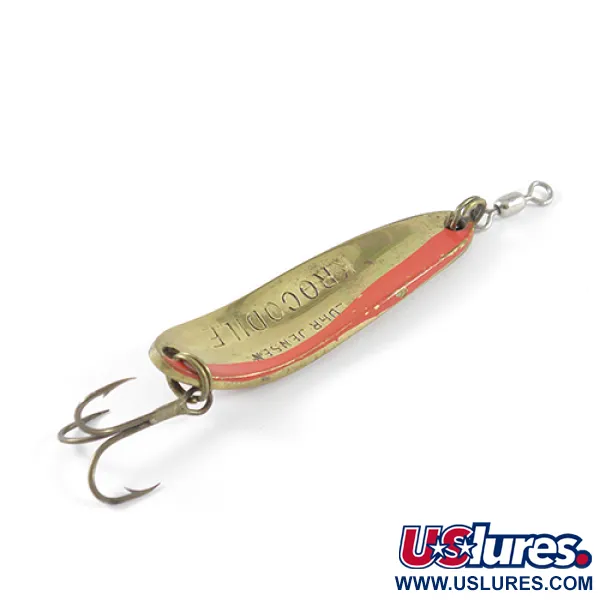 Luhr Jensen Krocodile DIE #3, czerwony/mosiądz, 14 g błystka wahadłowa #1678