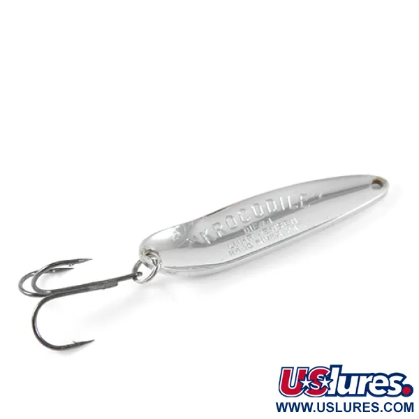 Luhr Jensen Krocodile DIE #4, nikiel, 19 g błystka wahadłowa #1689