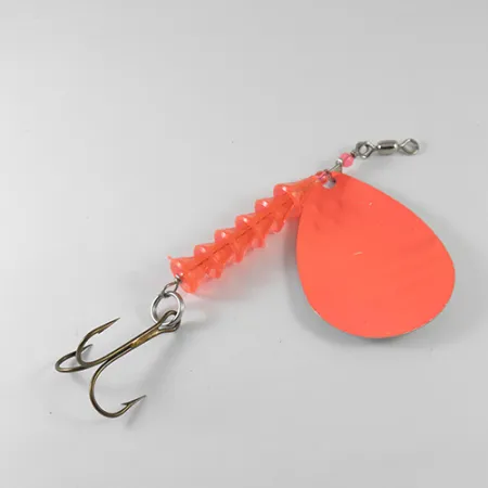 Luhr Jensen Dave Davis, neonowy pomarańczowy/nikiel, 17 g błystka obrotowa #1712