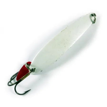 Bay de Noc Swedish Pimple, perłowo biały, 21 g błystka wahadłowa #1728