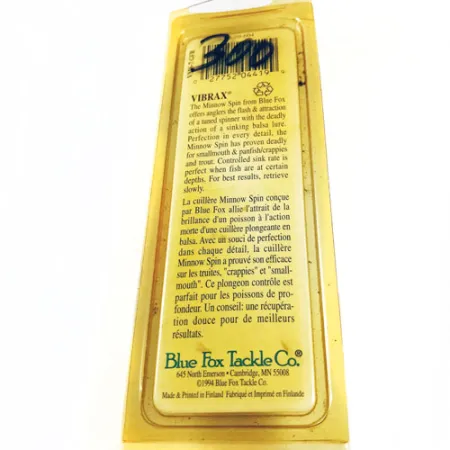 Blue Fox Vibrax Minnow Spin 2, 9 g błystka obrotowa #5581