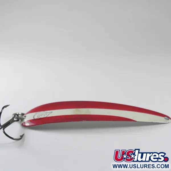Eppinger King Flutter Devle 3200, czerwony/biały/nikiel, 9 g błystka wahadłowa #1741