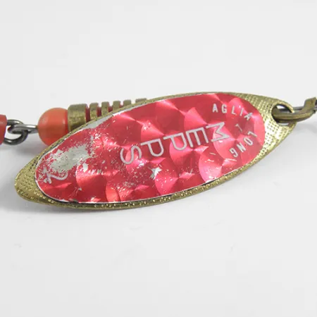 Mepps Aglia Long 2 Rainbo, czerwony/mosiądz, 7,4 g błystka obrotowa #1786