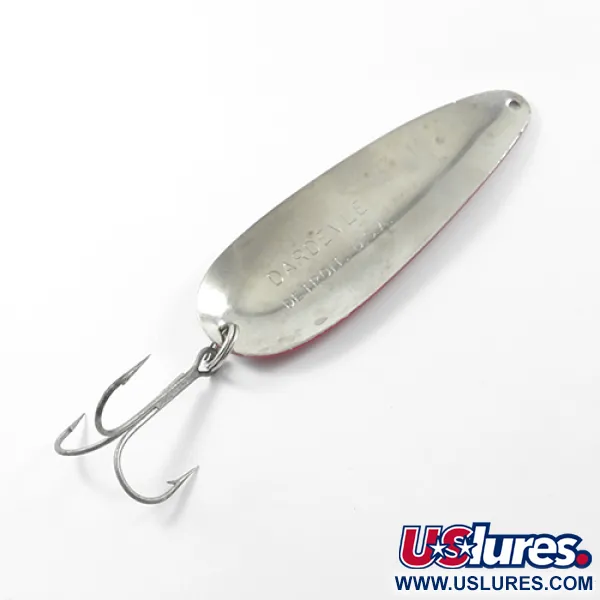 Eppinger Dardevle, czerwony/biały/nikiel, 28 g błystka wahadłowa #1794