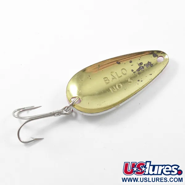  Balo 3, czerwony/biały/mosiądz, 14 g błystka wahadłowa #1798