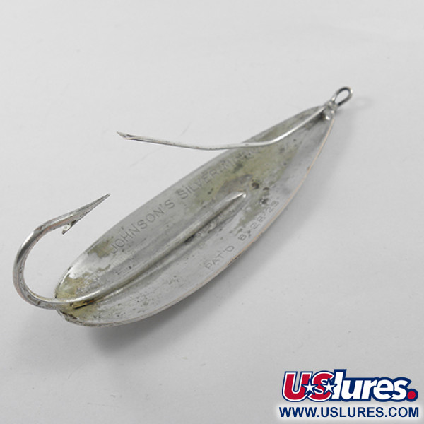  Błystka antyzaczepowa Johnson Silver Minnow, srebrny (pokryty prawdziwym srebrem), 31 g błystka wahadłowa #1834