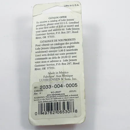 Luhr Jensen Metric Pro Spinner​ 4, młotkowane złoto, 11 g błystka obrotowa #1881