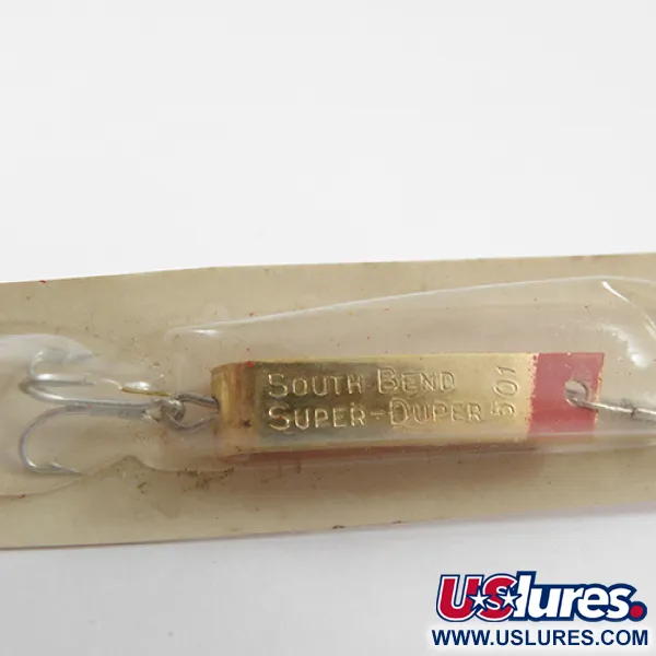 South Bend Super-Duper 501, złoty/czerwony, 2,3 g błystka wahadłowa #1889