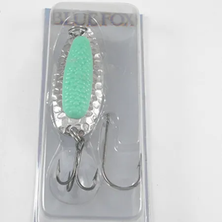 Blue Fox Pixee, nikiel/zielony, 14 g błystka wahadłowa #1940
