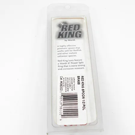 Worth Red King Spoon, młotkowany mosiądz, 17 g błystka wahadłowa #1941