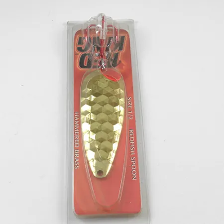 Worth Red King Spoon, młotkowany mosiądz, 17 g błystka wahadłowa #1941