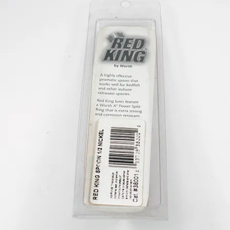 Worth Red King Spoon, młotkowany nikiel, 17 g błystka wahadłowa #1943